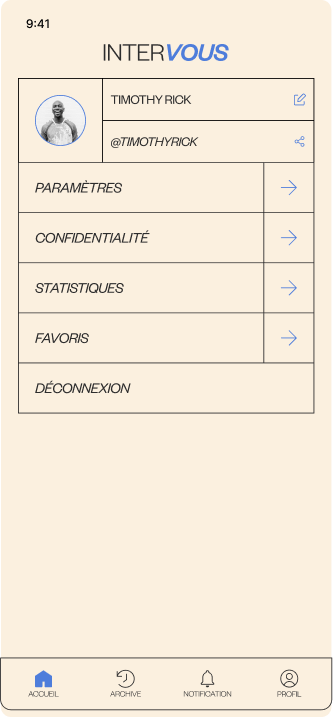 design du site réalisé