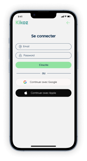 kikoz app mobile design