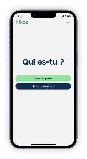kikoz app mobile design
