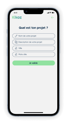 kikoz app mobile design