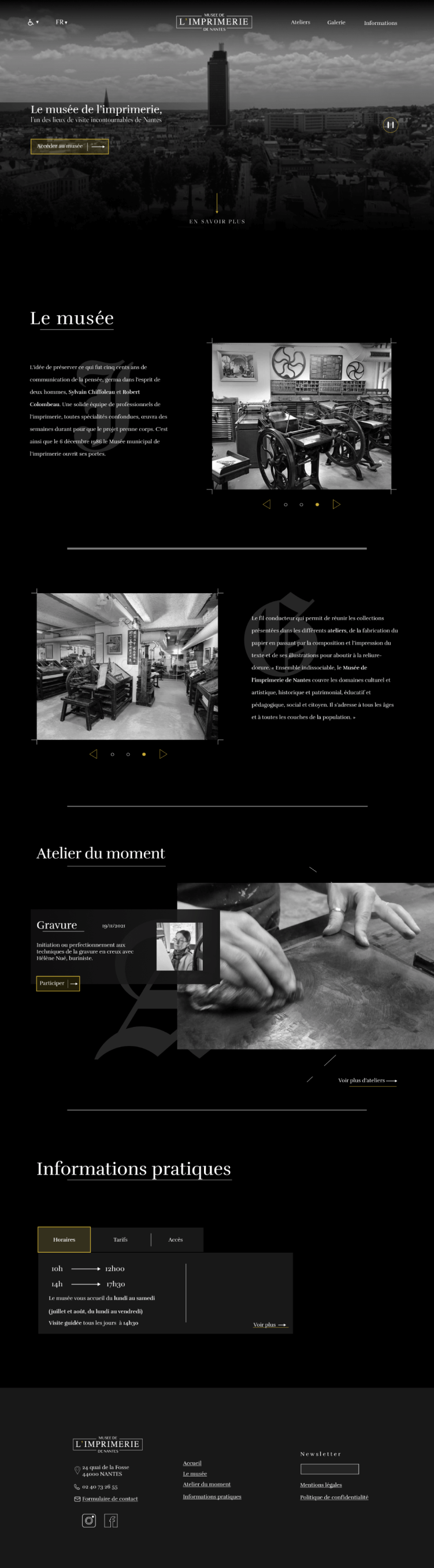 design du site réalisé