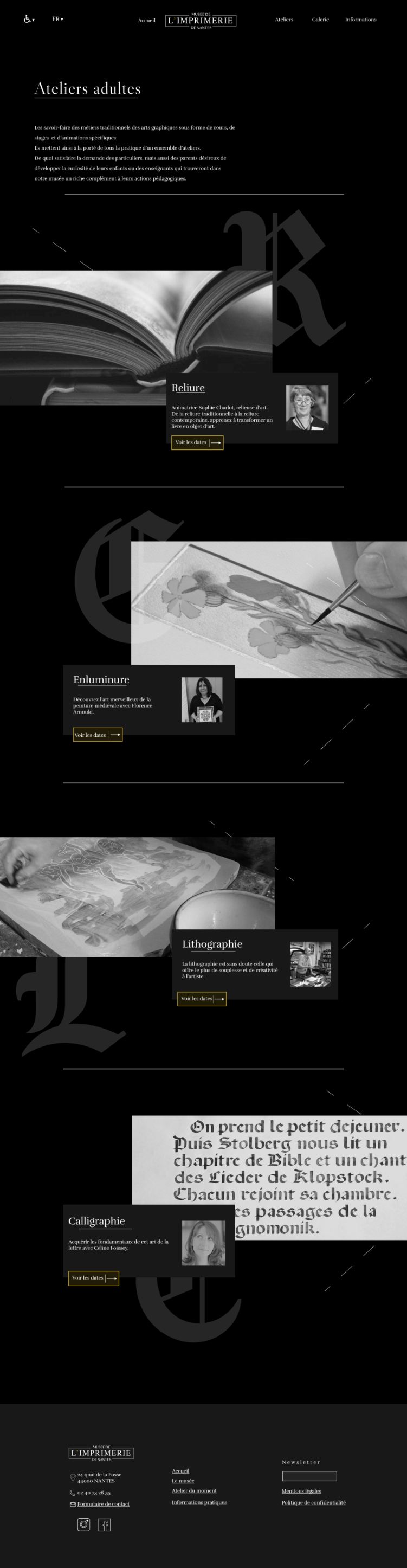 design du site réalisé