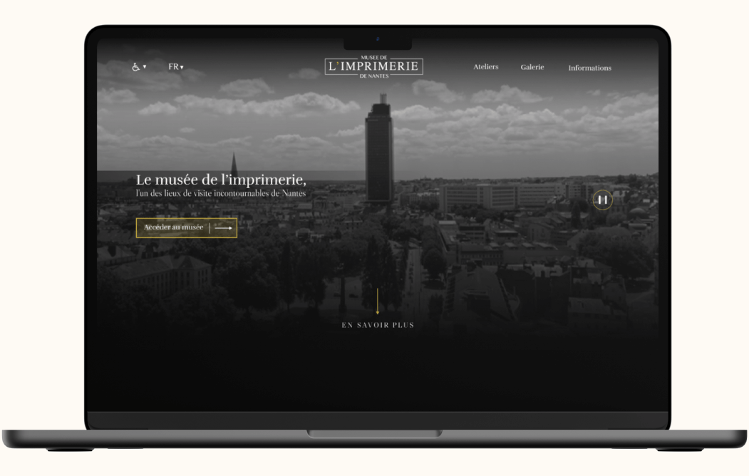 mockup du site internet