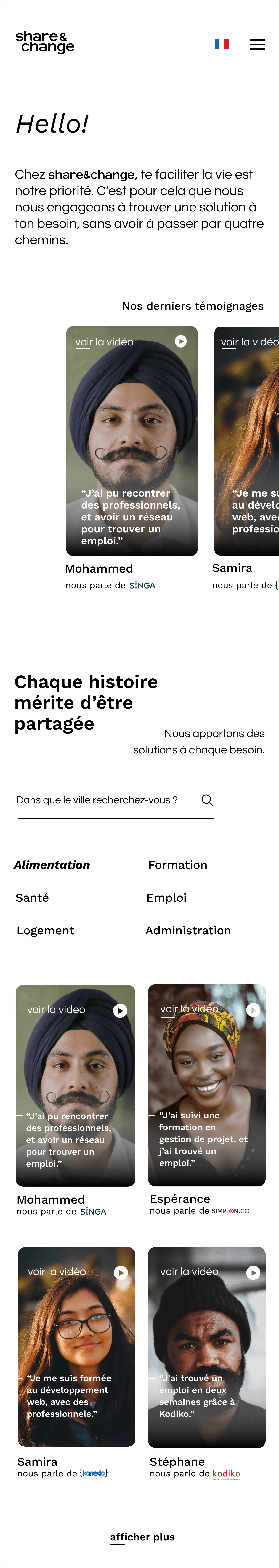 design du site réalisé